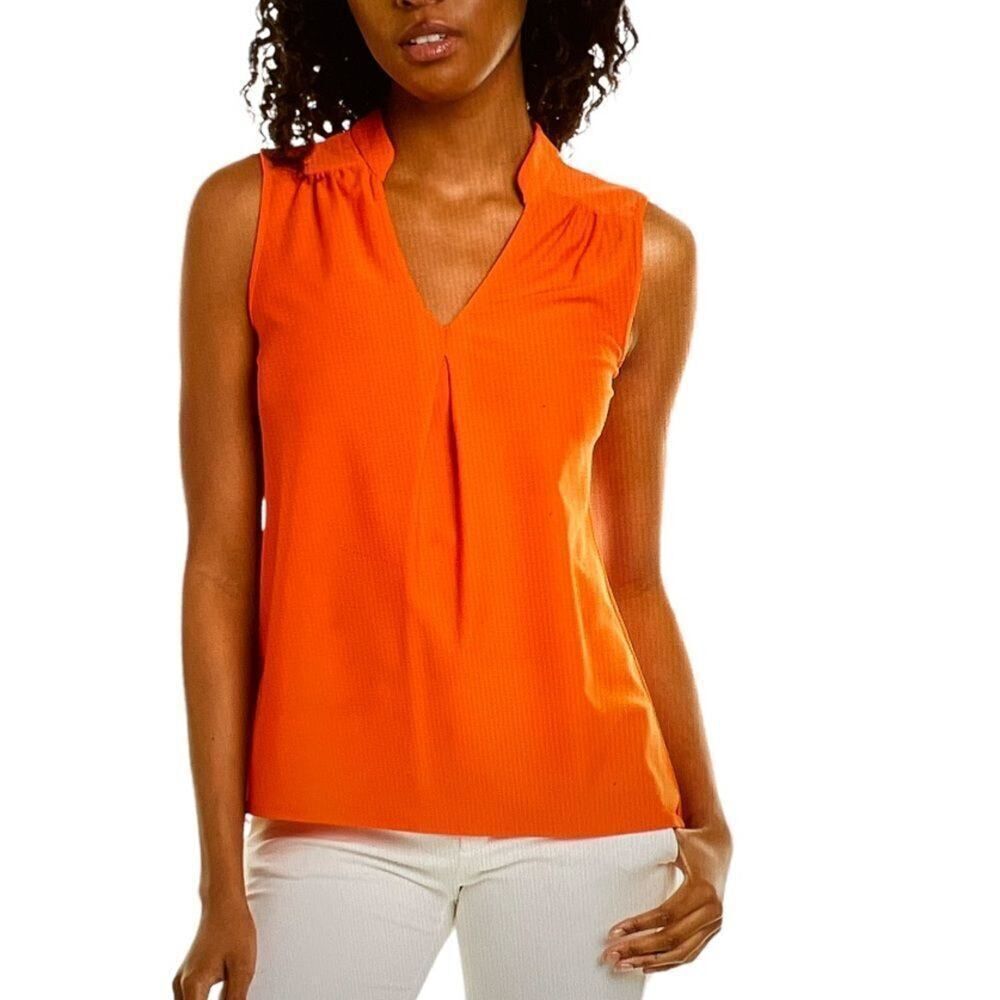 JUDE CONNALLY Women’s Eva Sleeveless Top Orange Size Extra Small